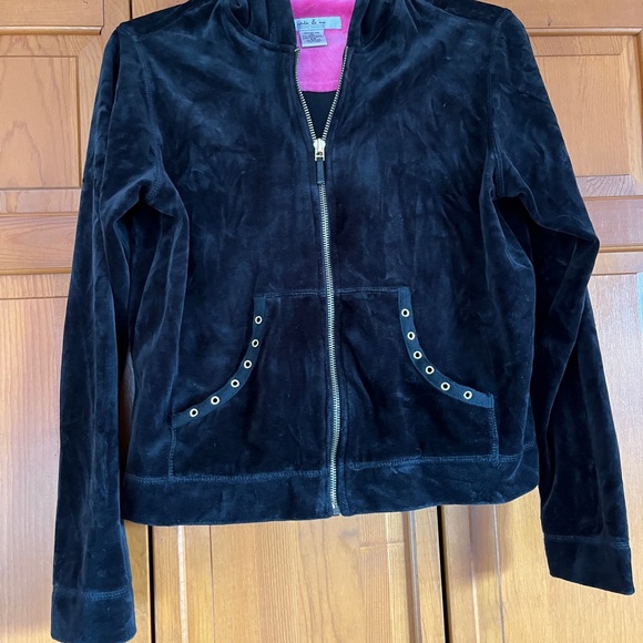 Embellished Velour Hoodie - Picture 2 of 2